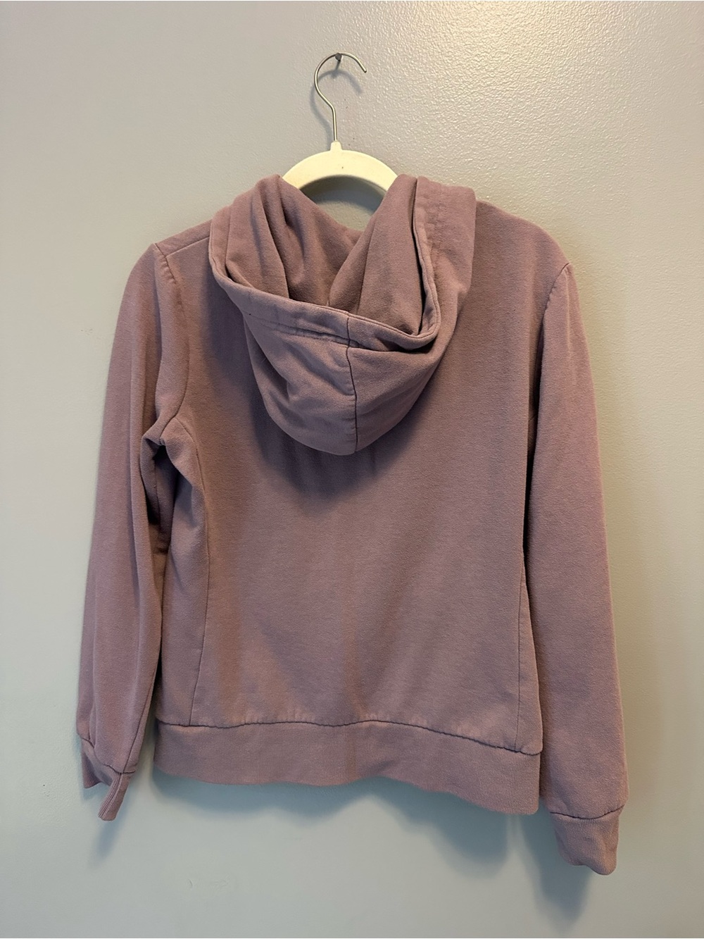 Cozy Mauve Zip-Up Hooded Sweatshirt - Picture 3 of 3